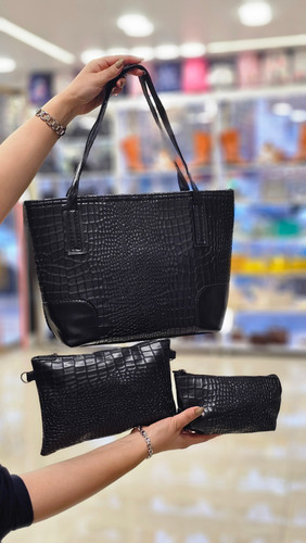 کیف سه تیکه زنانه طرح سنگی