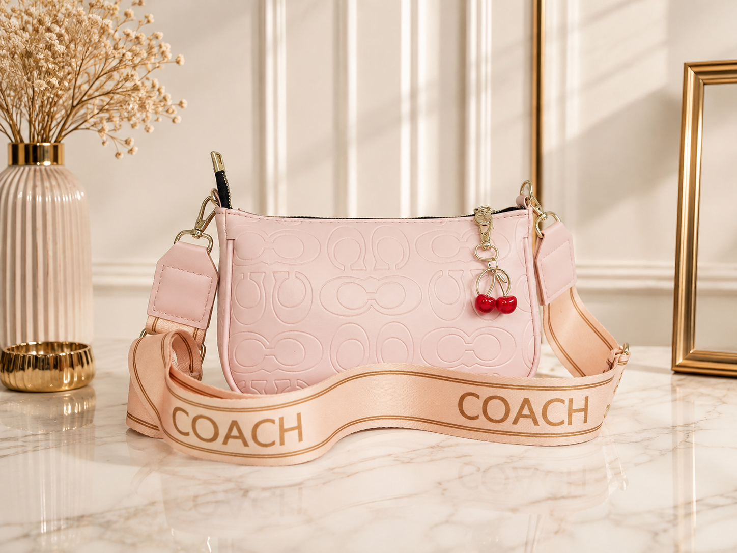 کیف بند اسپرت مدل coach + چارم گیلاس