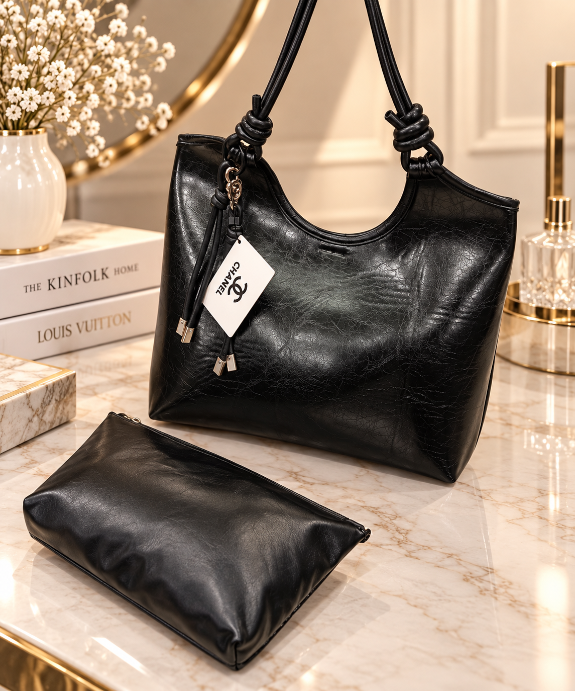 کیف دوشی مدل بند طنابی شنل Chanel